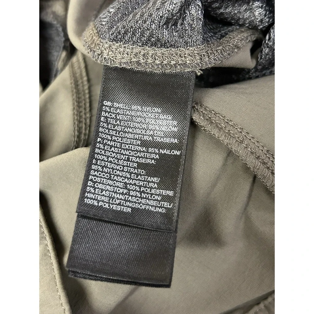 The North Face Pants‎ Outdoor Nylon Stretch Belted Green/brown Mens Size 38x33